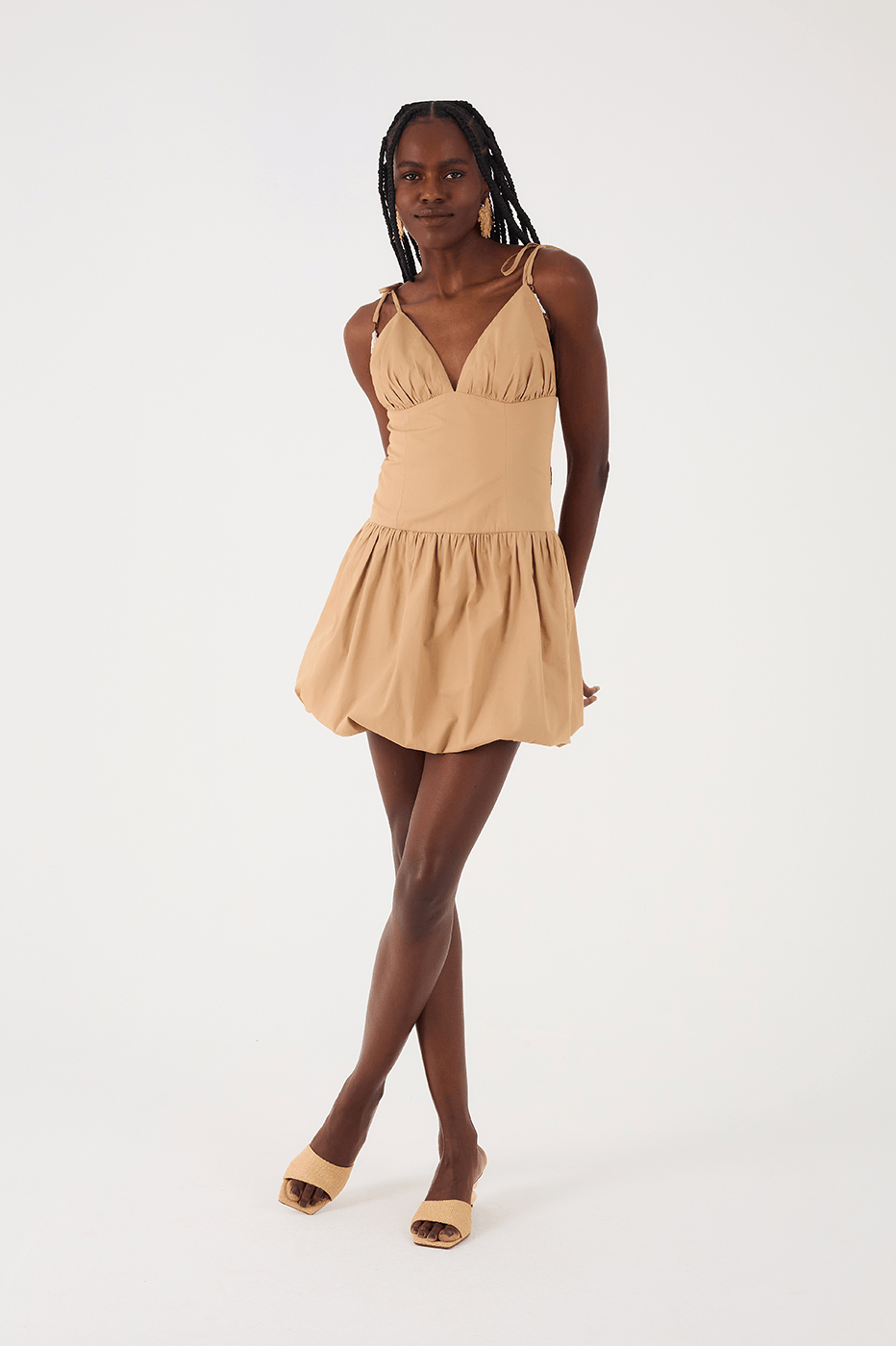 Cotton Balloon Dress,