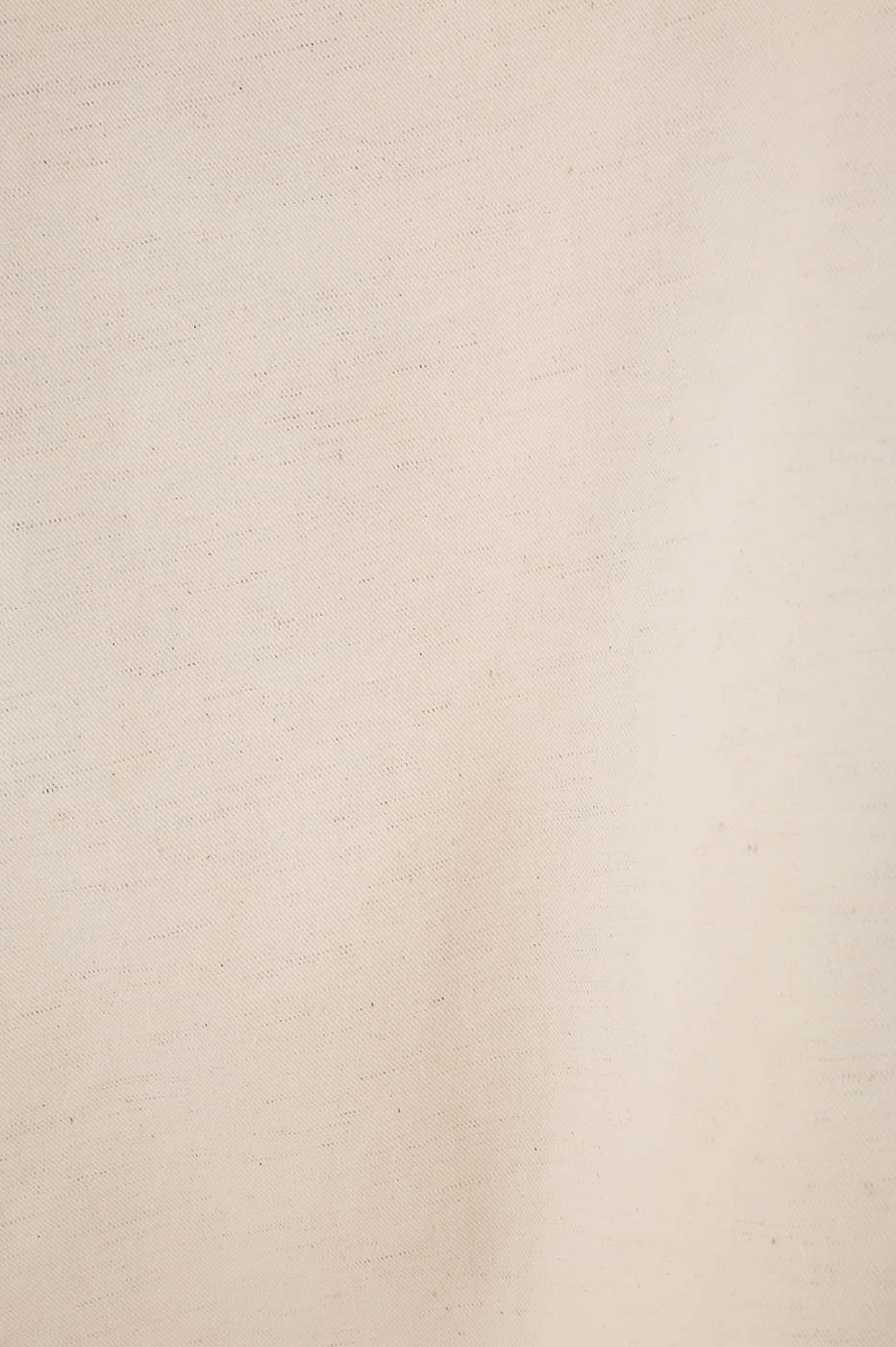 Off-White Strapless Side Pockets Linen Twill Maxi Dress