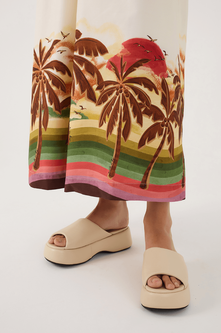 Off-White Horizonte One-Shoulder Side Cut-Out Maxi Dress