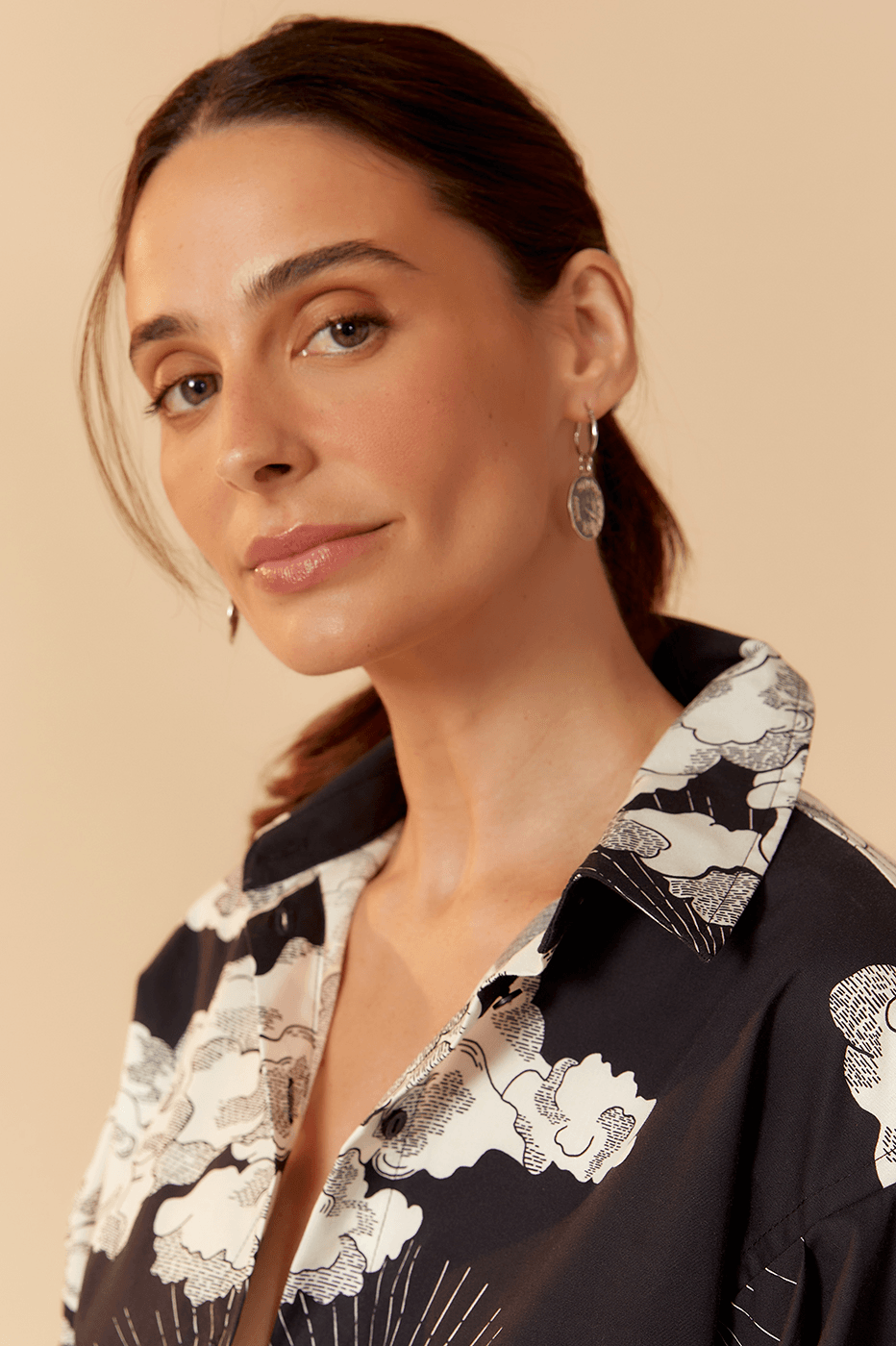 Tricoline Sky Print Shirt_4