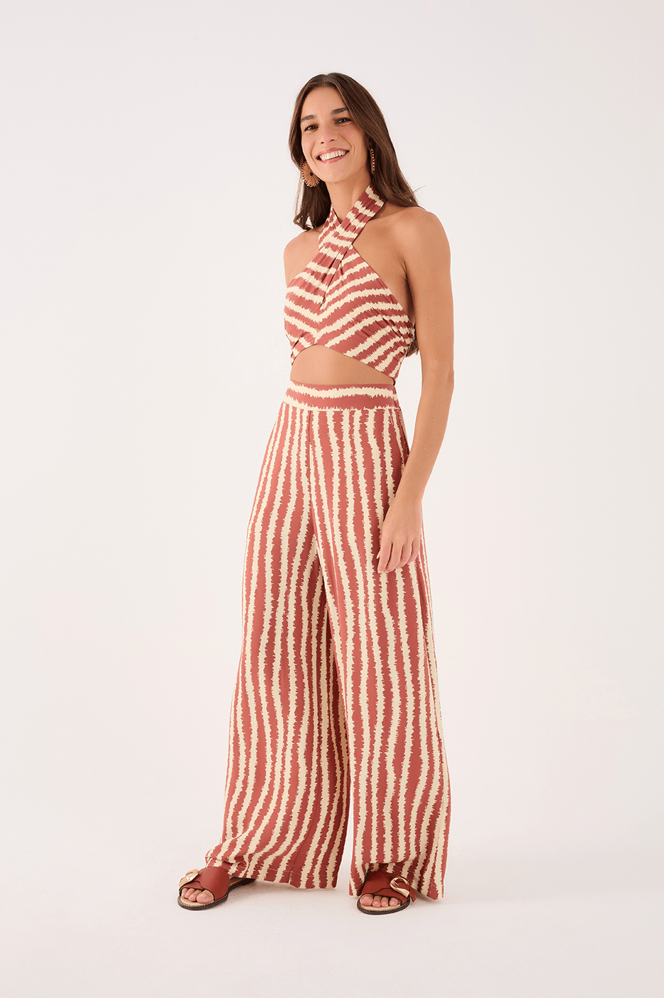 Crossover Crepe Top In Caraíva Print_2