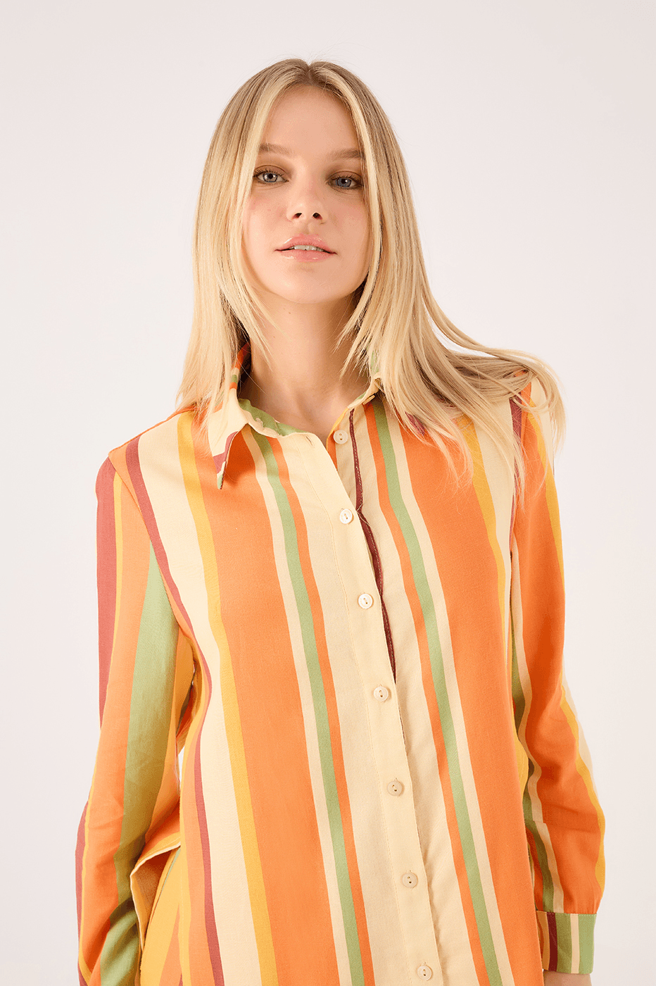 Linen Shirt In Calm Print_3