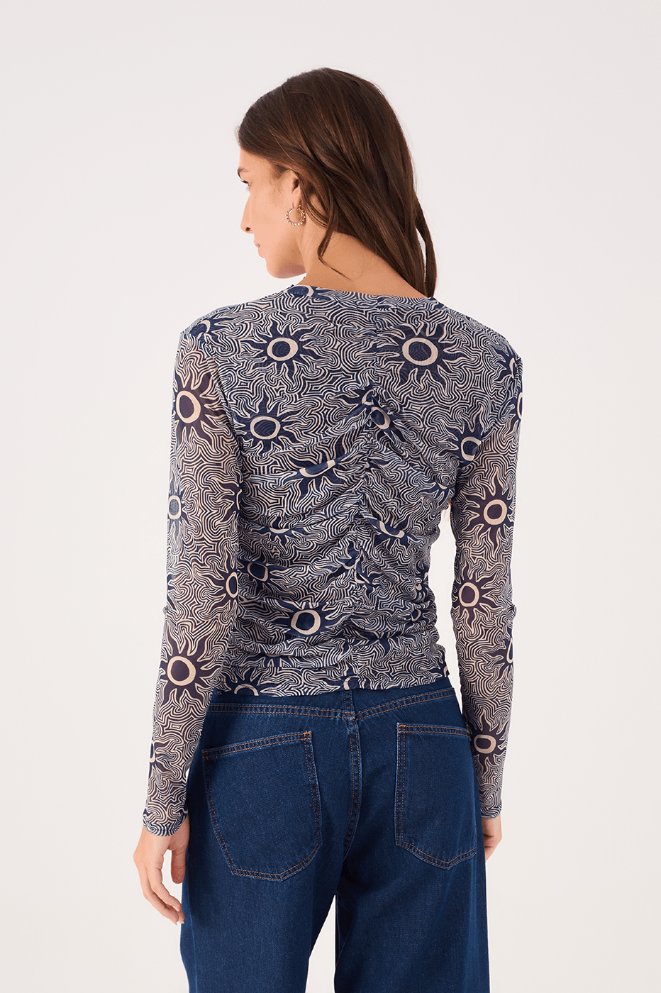 Soleil Print Tulle Blouse_5
