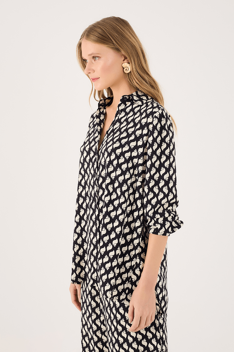 Crepe Blouse In Coastal Print_2