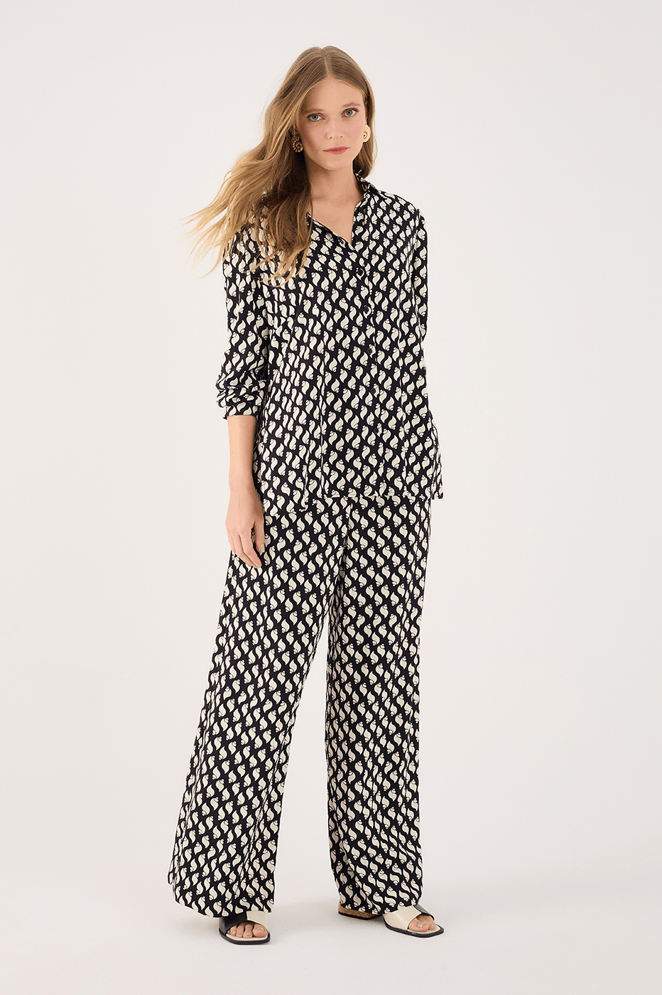 Crepe Blouse In Coastal Print_3