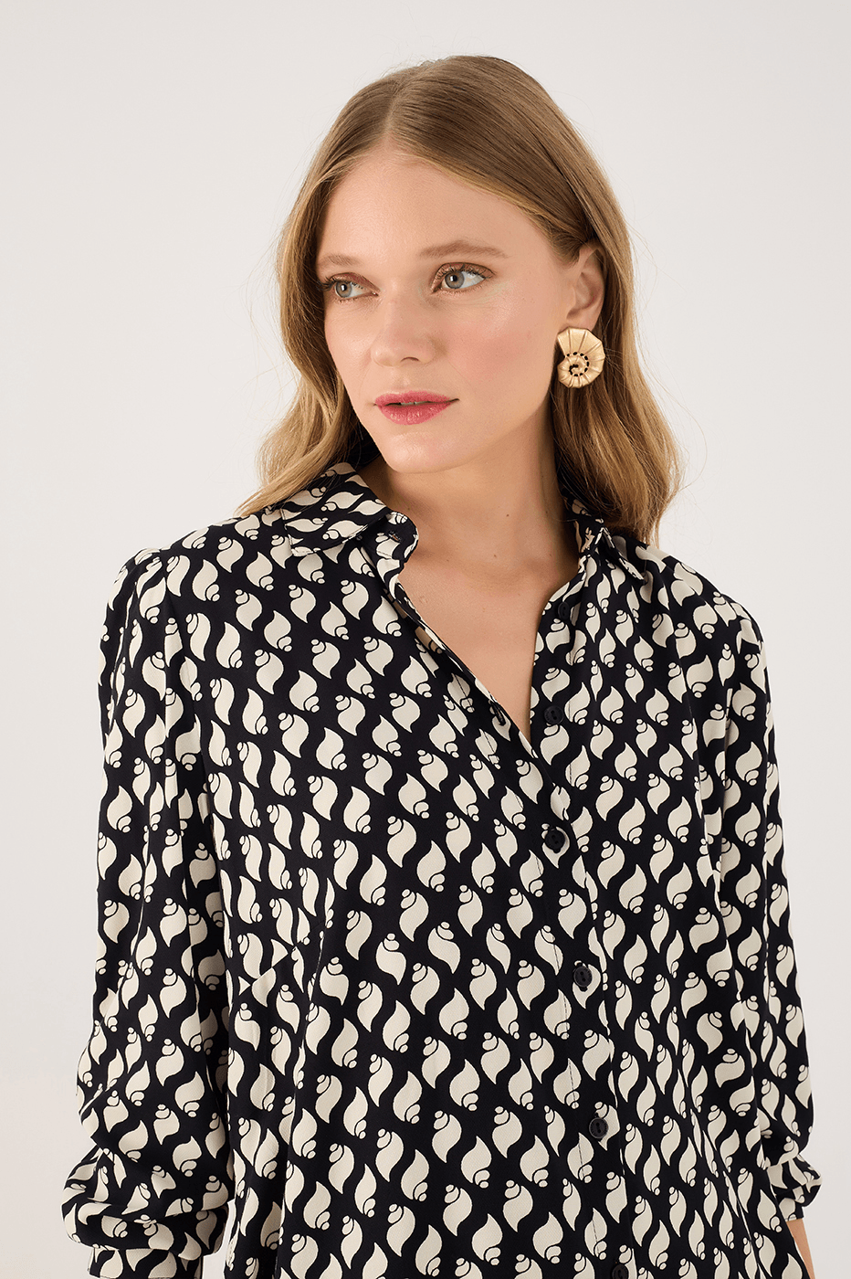 Crepe Blouse In Coastal Print_4