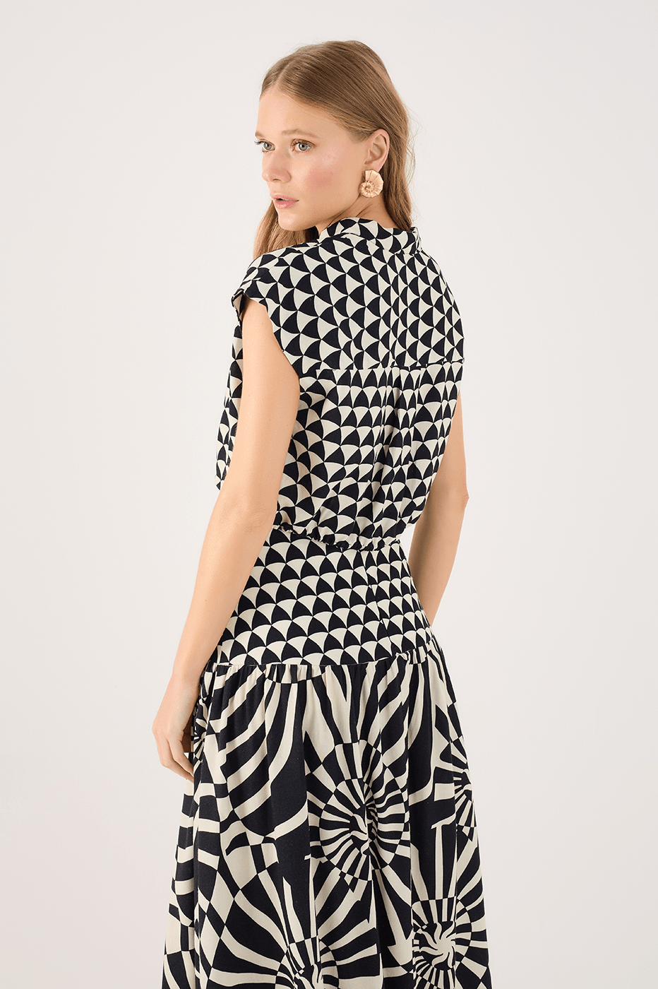 Miragem Print Cropped Blouse_5