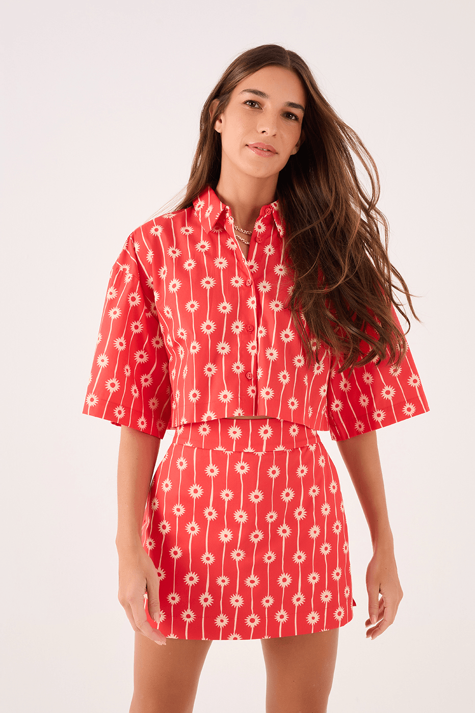 Cropped Shirt In Fog Print_1