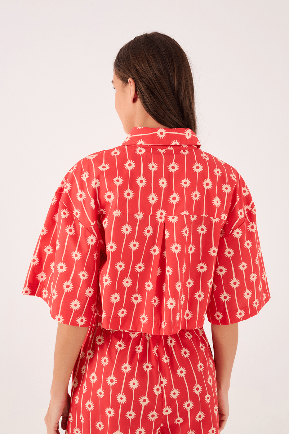Cropped Shirt In Fog Print_5