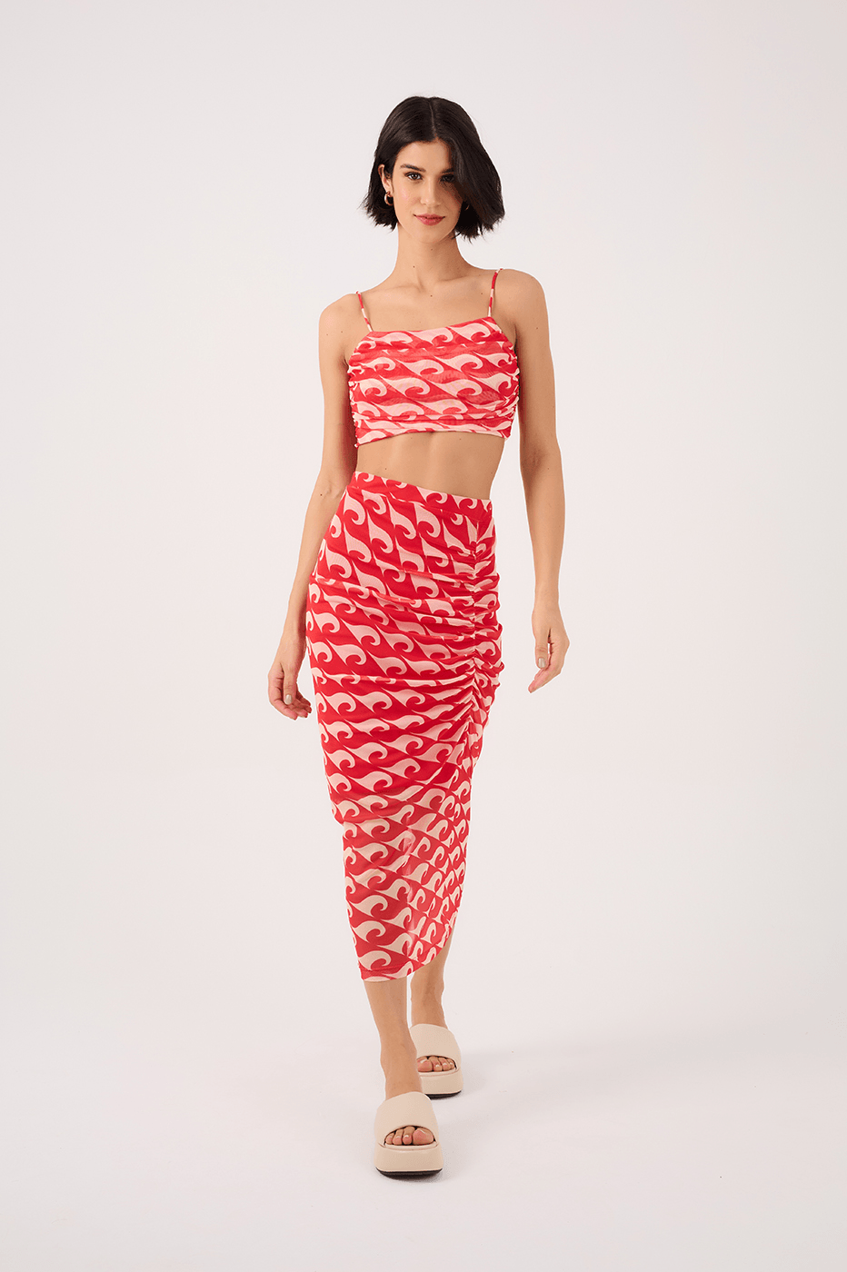 Wave Mesh Crop Top_2