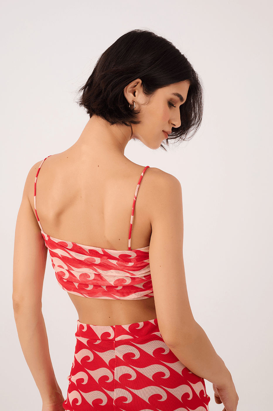 Draped Tulle Drop Print Top_6