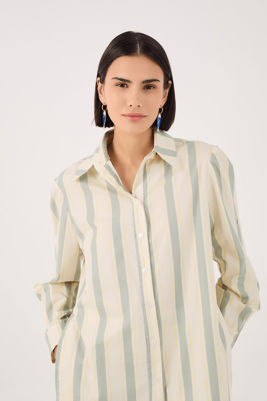 Ostra Stripe Print Shirt_3