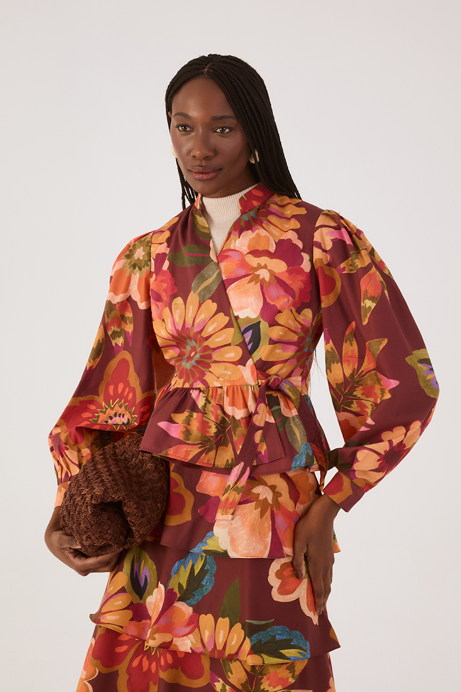Garden Wrap Blouse