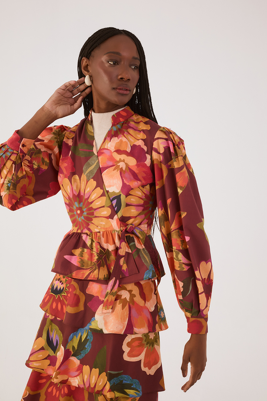 Garden Wrap Blouse