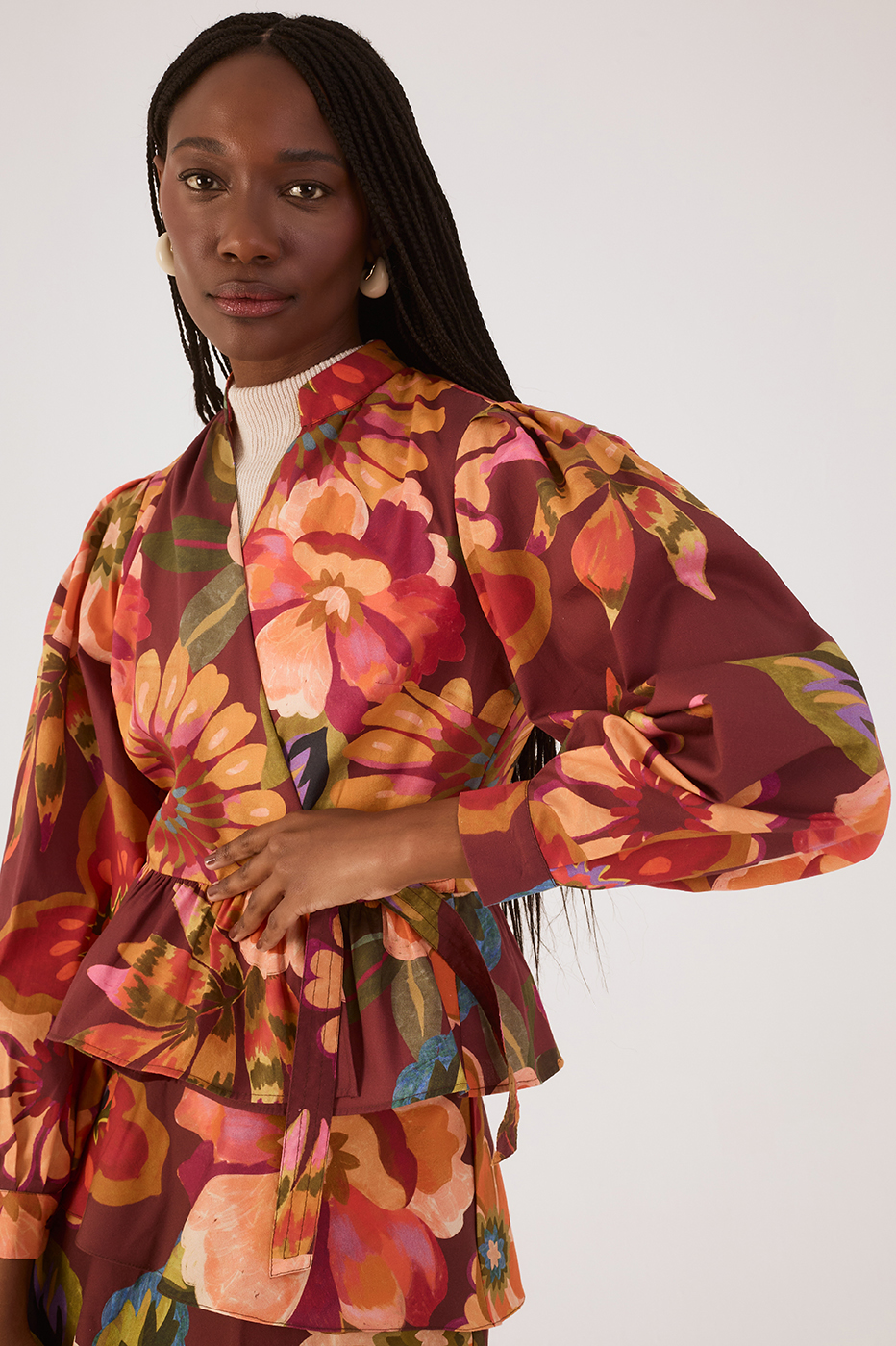 Garden Wrap Blouse