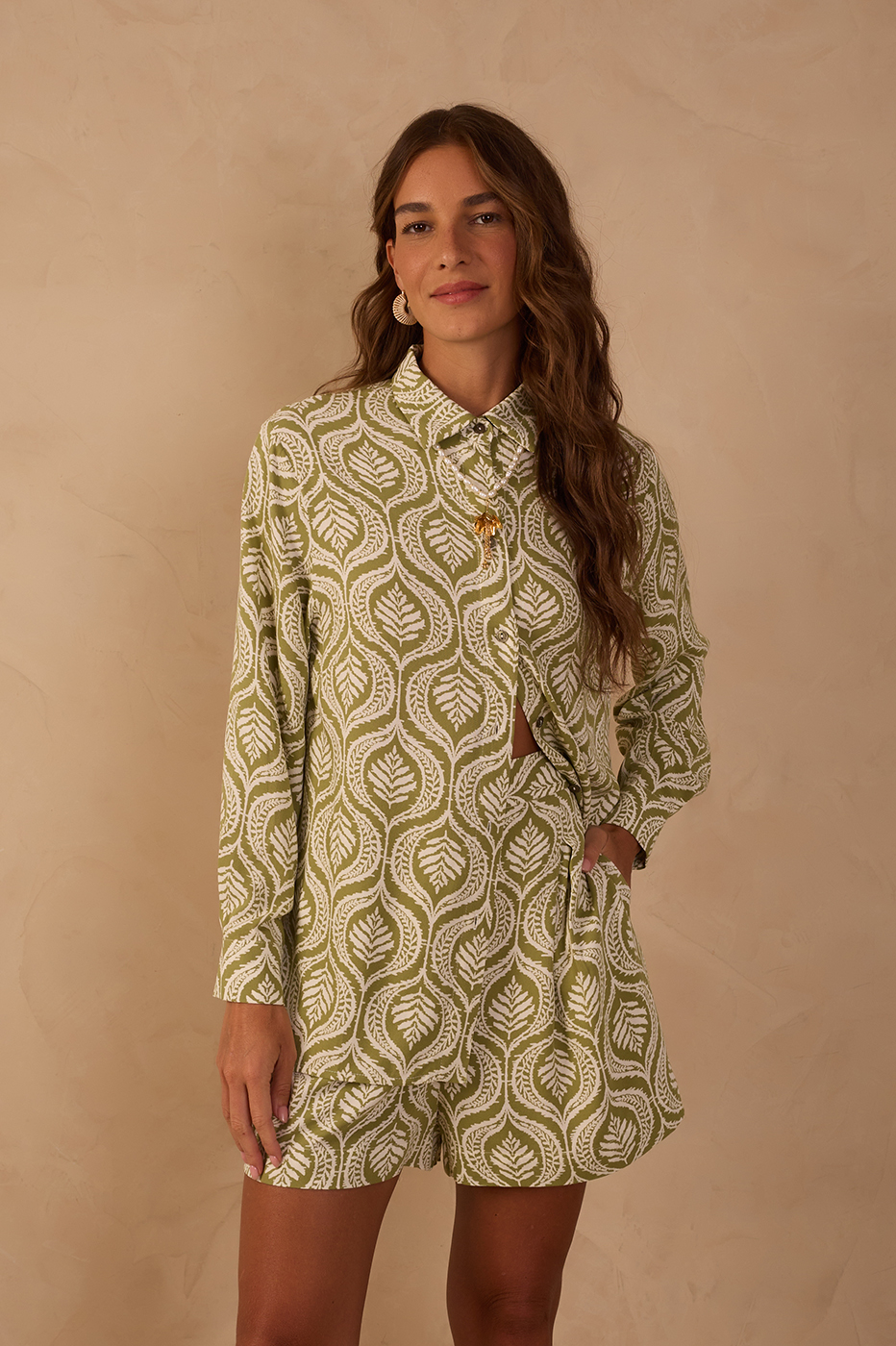 Jardim Print Crepe Shirt_1