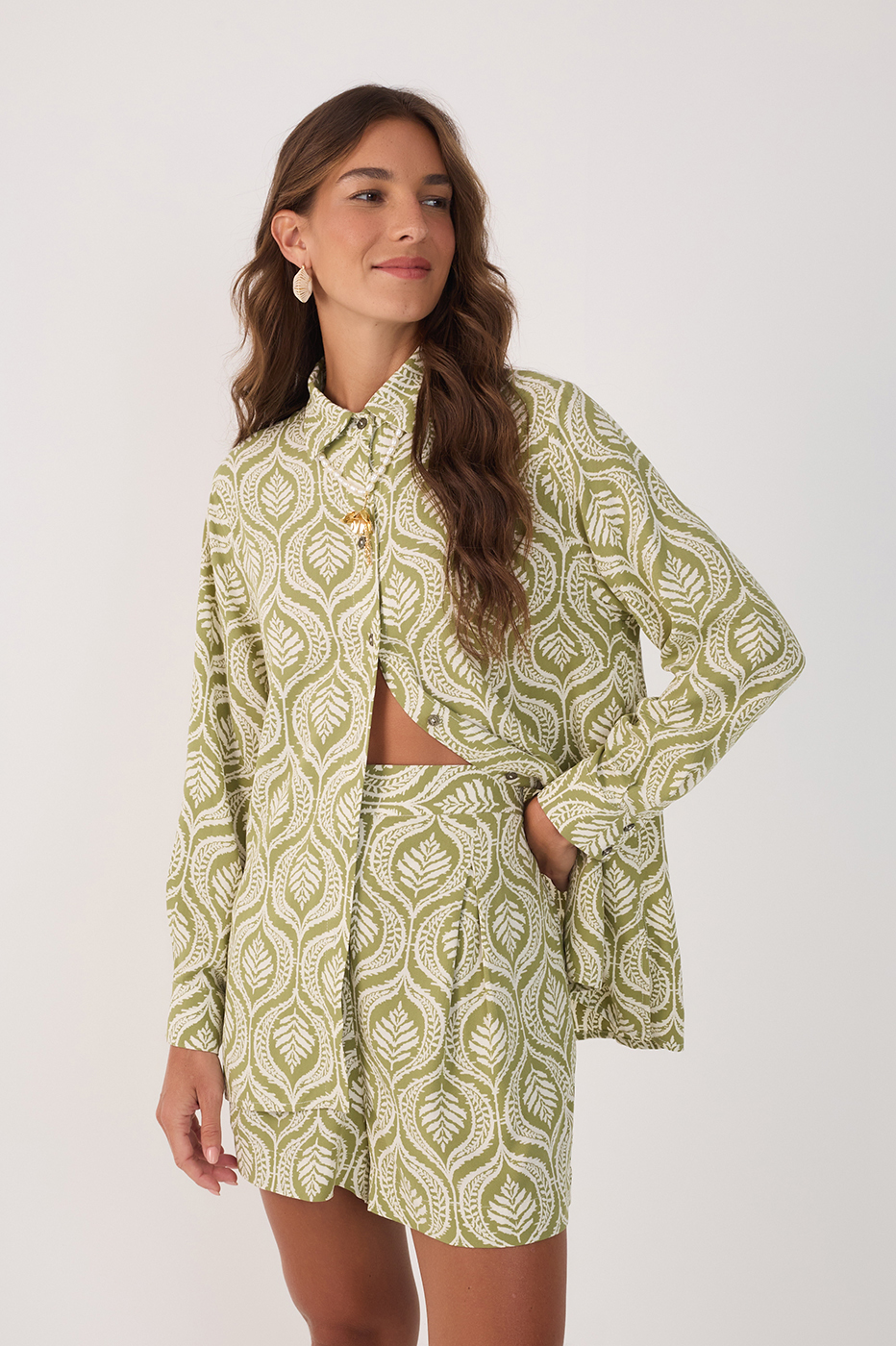 Camisa Crepe Print Jardim_2