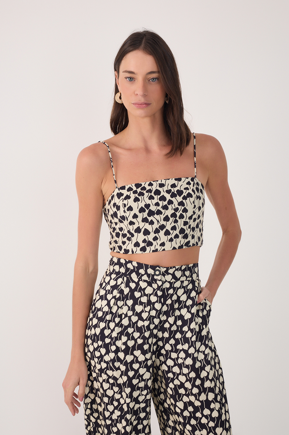 Double Amor Perfeito Print Top_3