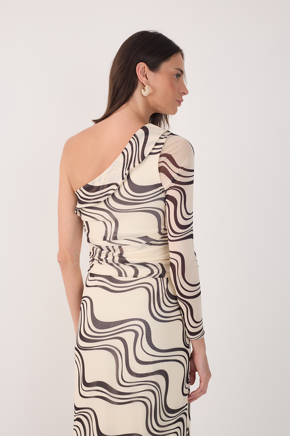 Fluir Print Tulle Blouse