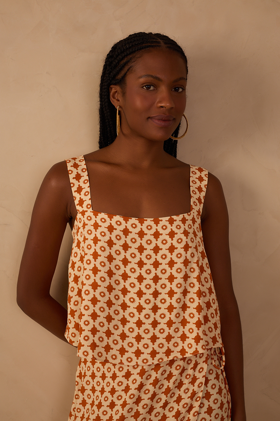 Crepe Print Melissa Top_1