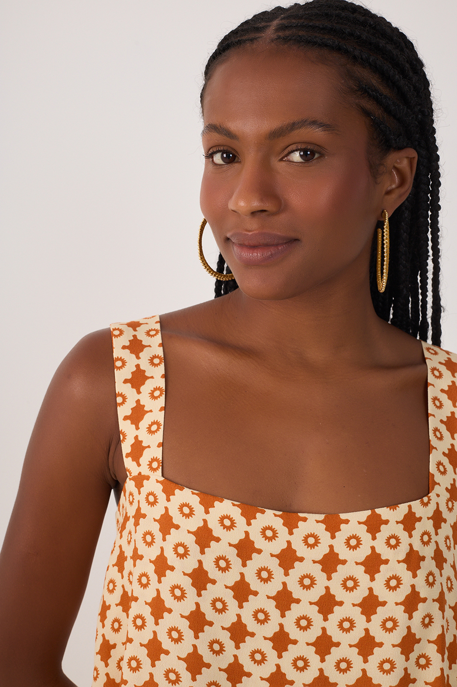 Crepe Print Melissa Top