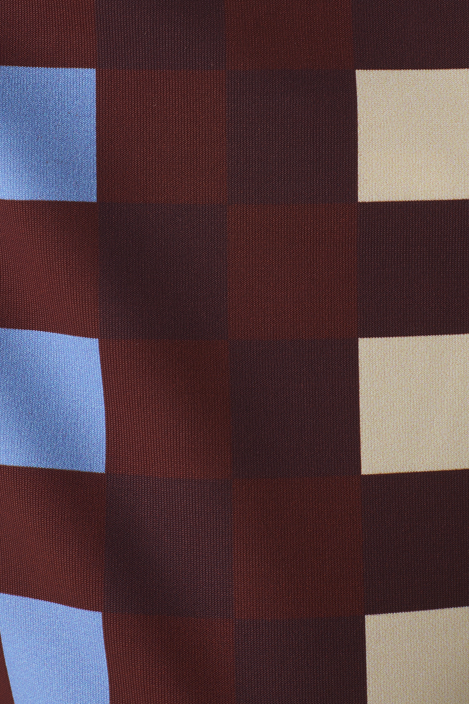 Multicolor Draped Neck Jersey Blouse_7