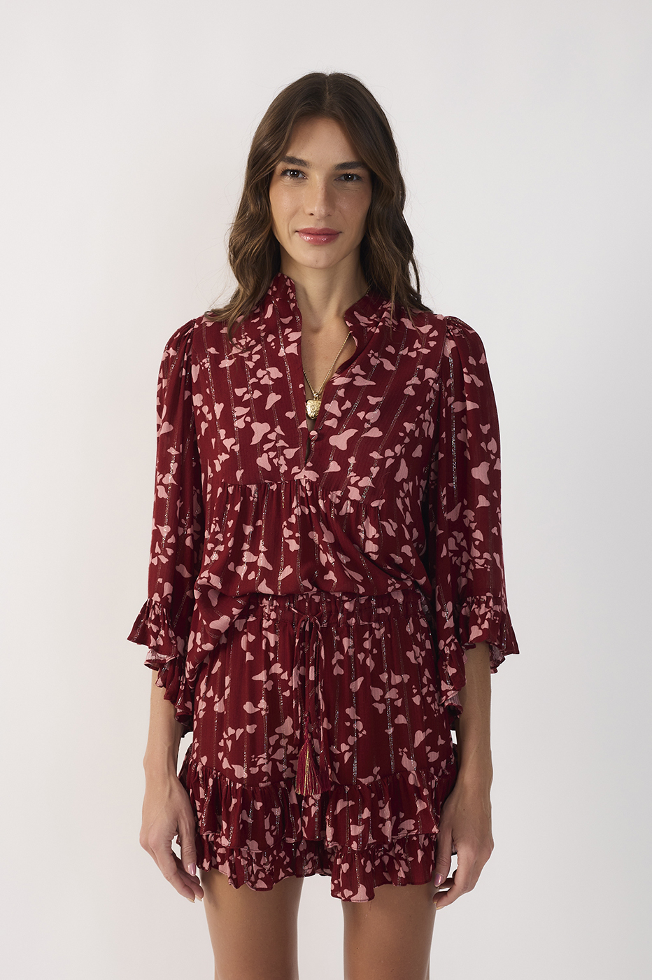 Lurex Cora Print Blouse_2