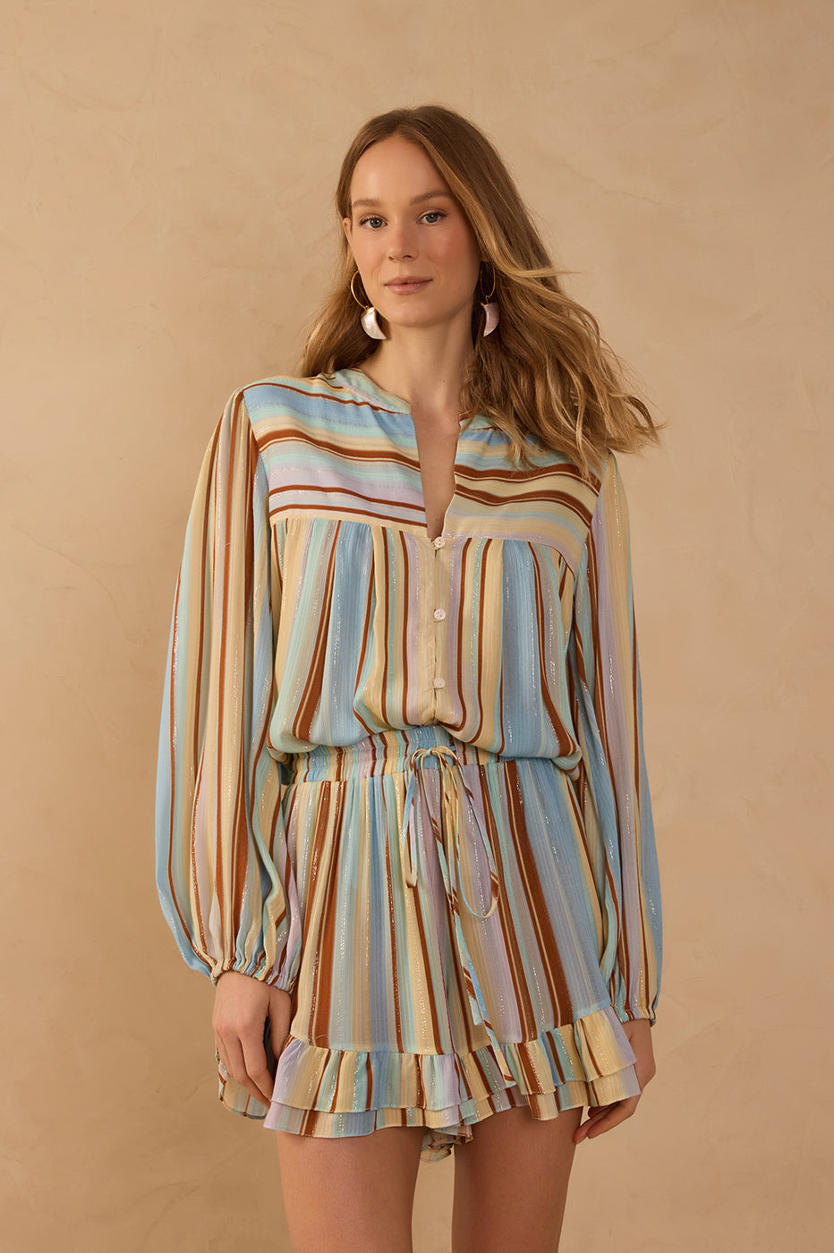 Tunic Lurex Print Listra Céu_1