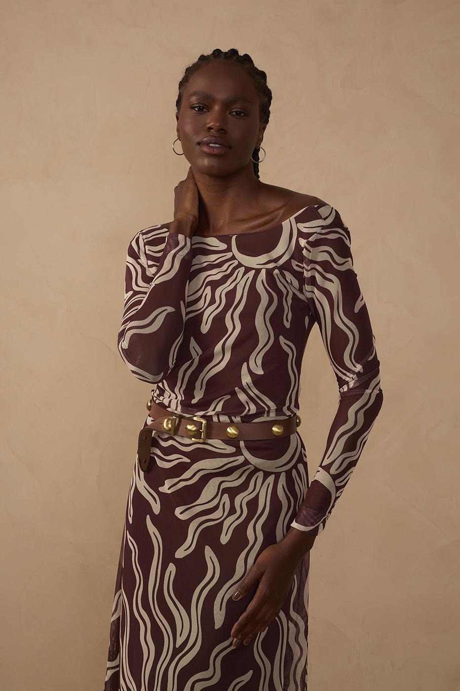 Tulle Solis Print Blouse_0