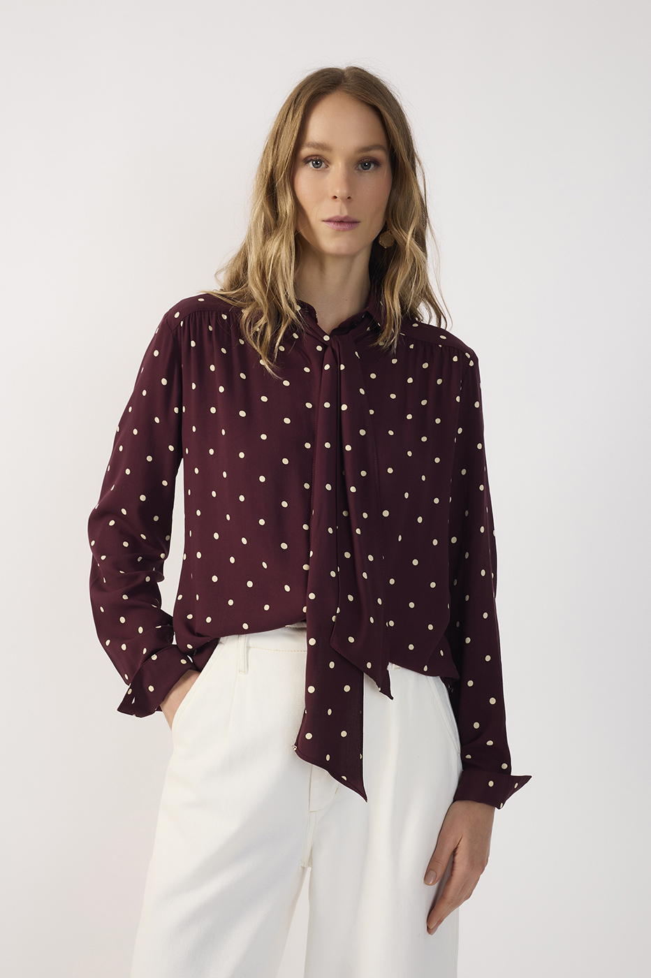 Nocturne Tie-Neck Shirt_2
