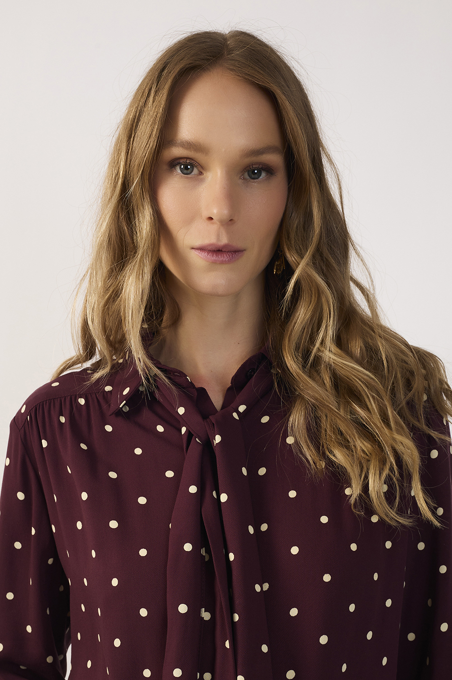 Nocturne Tie-Neck Shirt_5