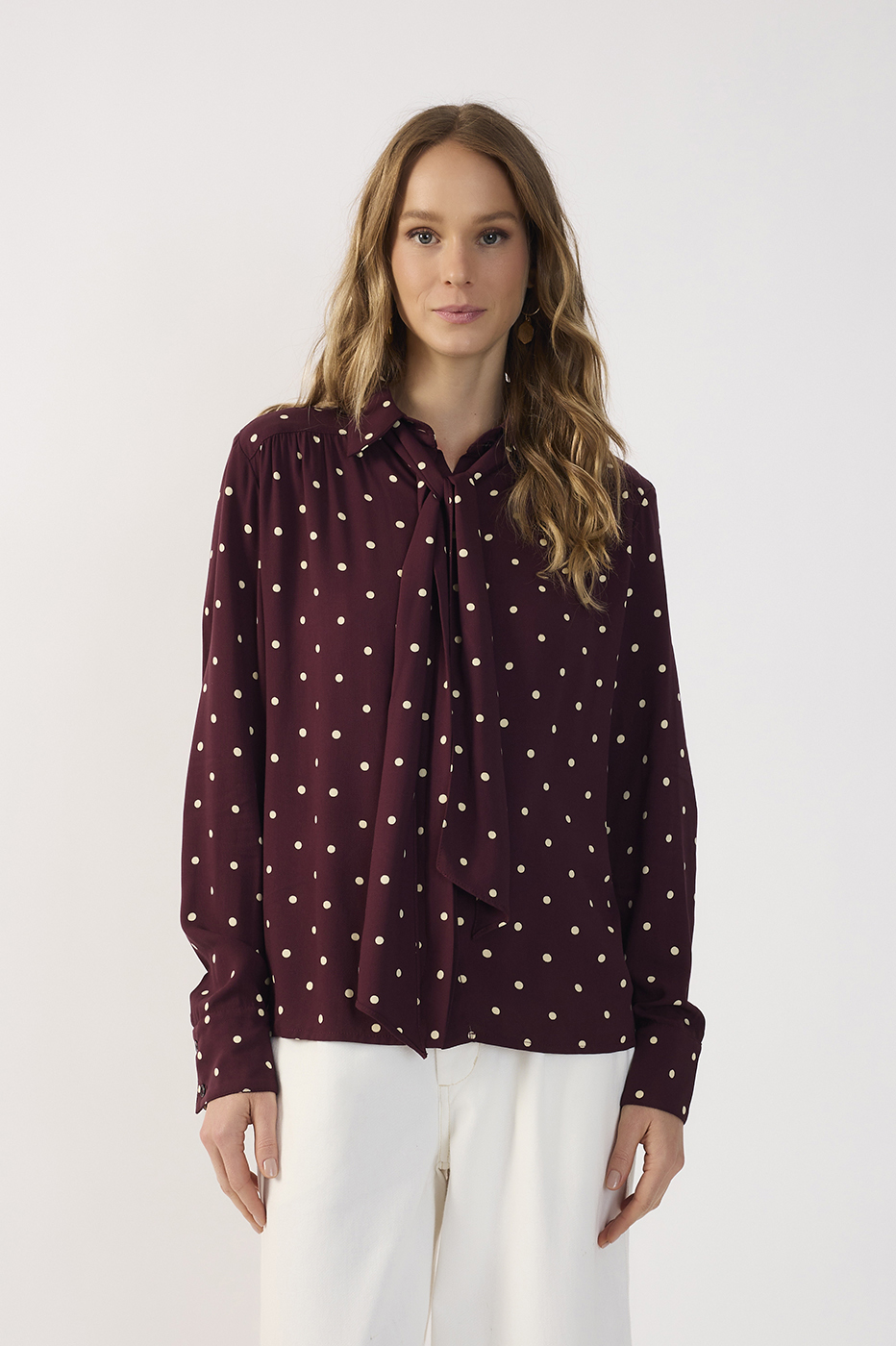 Nocturne Tie-Neck Shirt_6