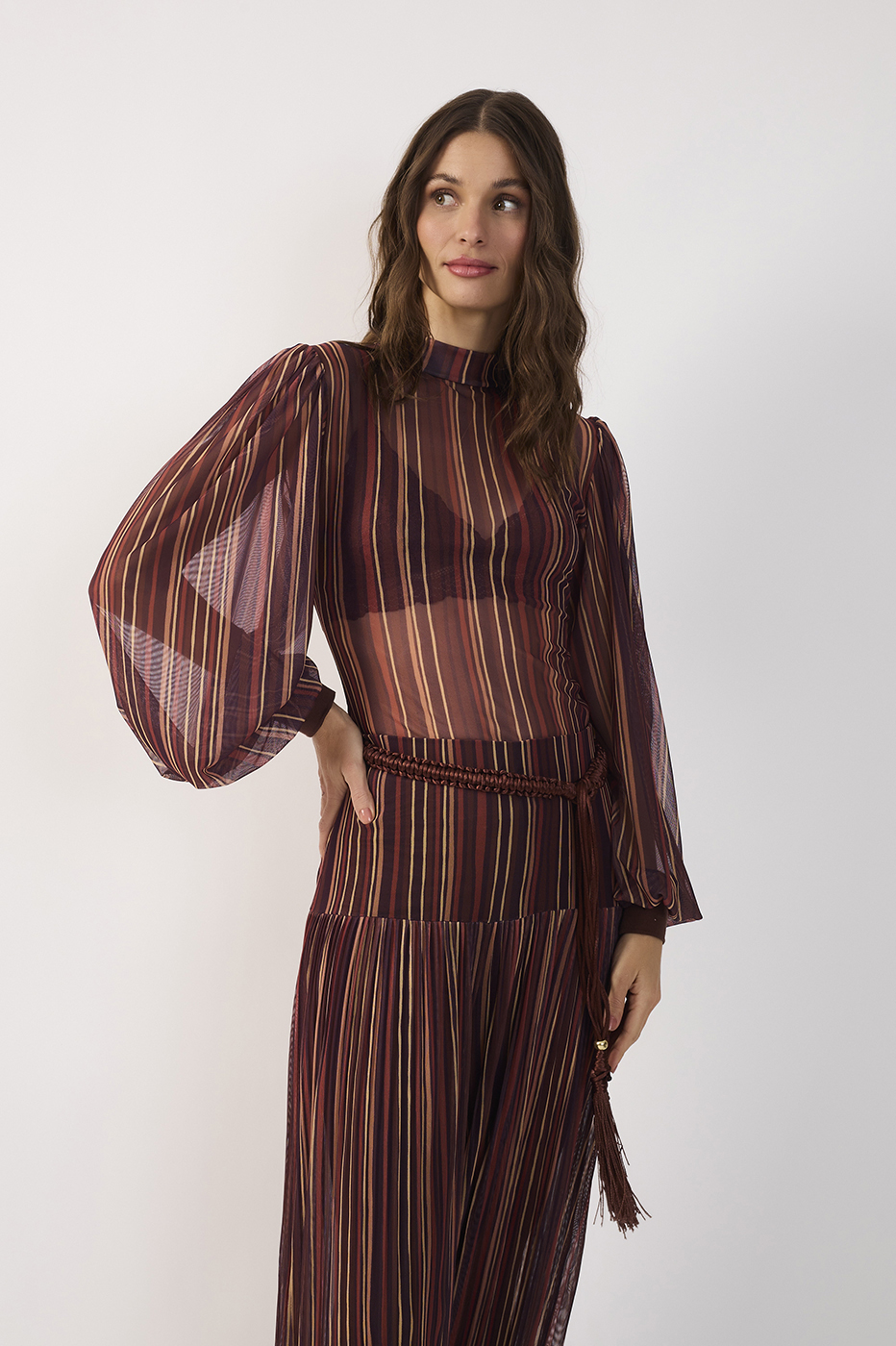 Tulle Fio de Luz Print Blouse_2
