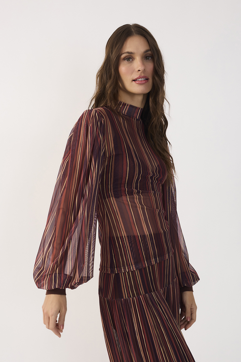 Tulle Fio de Luz Print Blouse_5