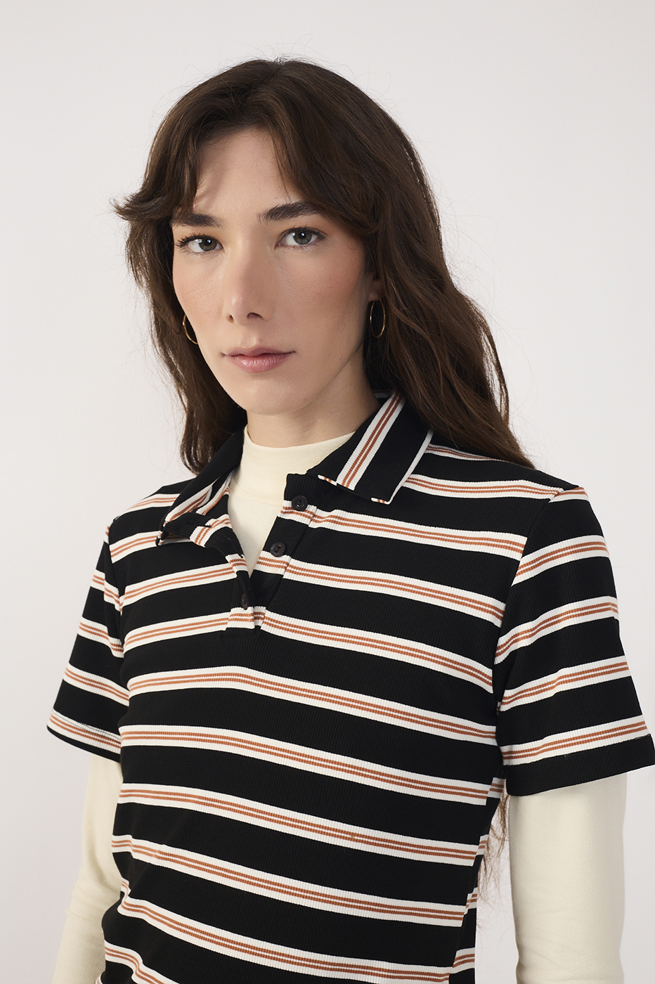 Striped Ribbed Polo_4