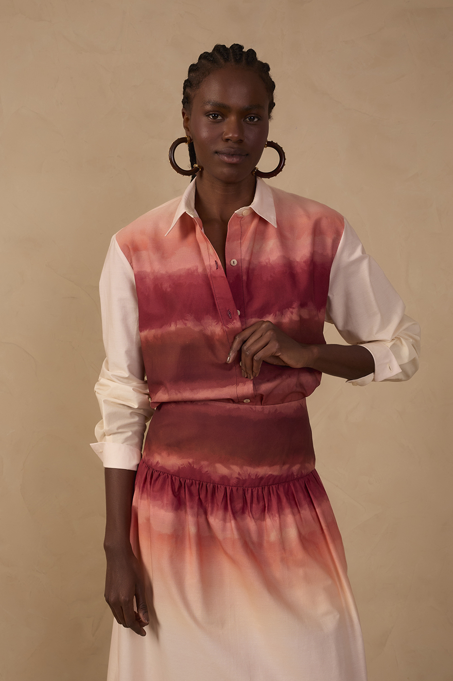 Multicolor Collared Buttoned Shirt_1