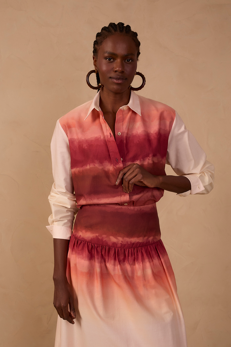 Multicolor Collared Buttoned Shirt_1