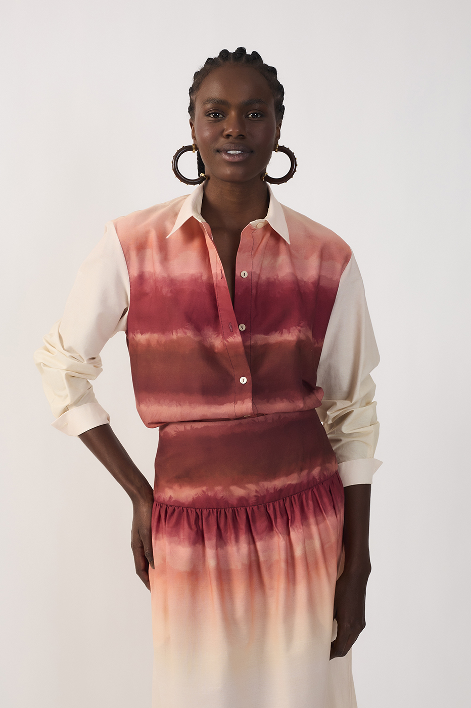 Multicolor Collared Buttoned Shirt_2