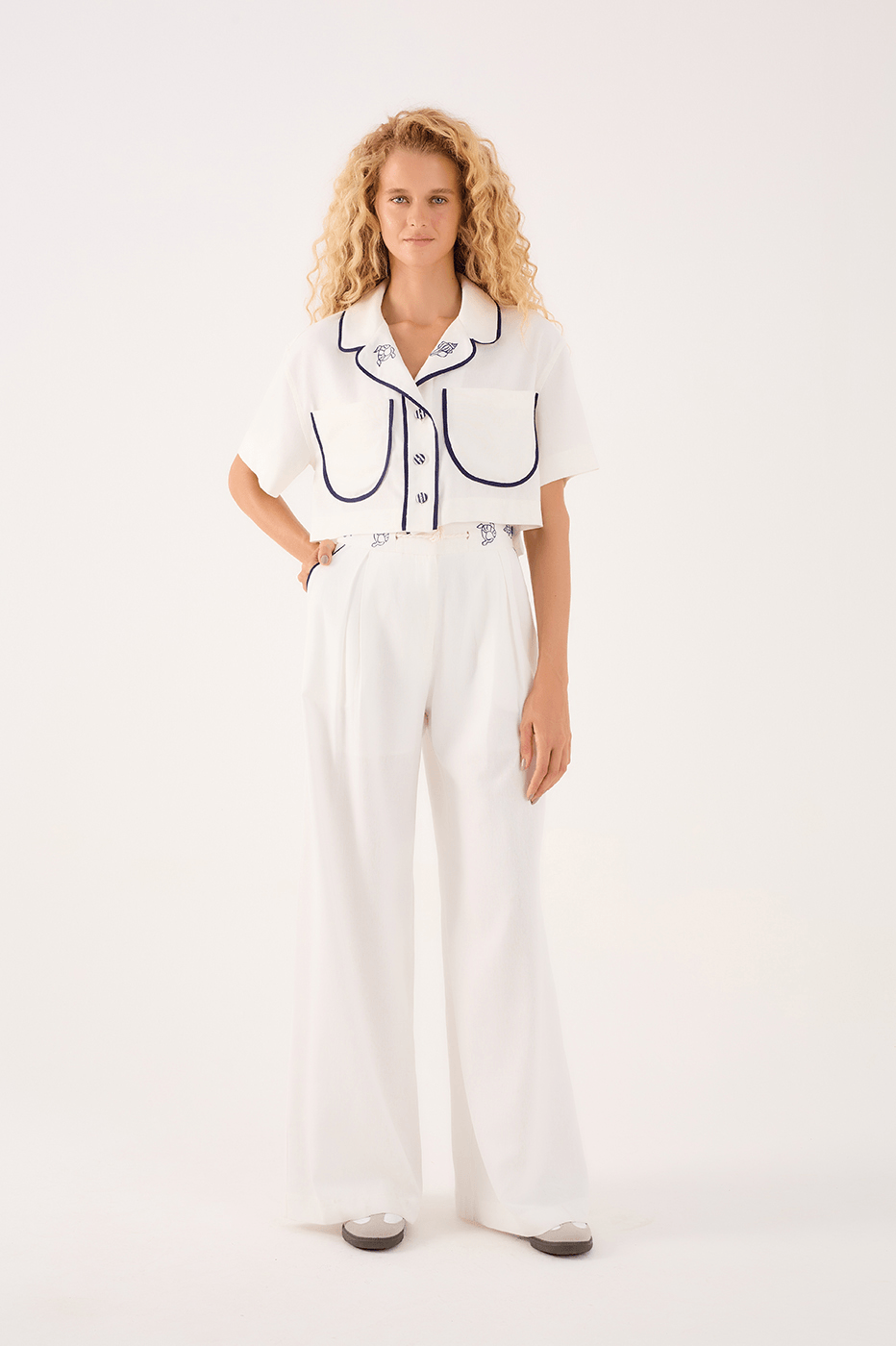 Painted Embroidered Linen Shirt_2
