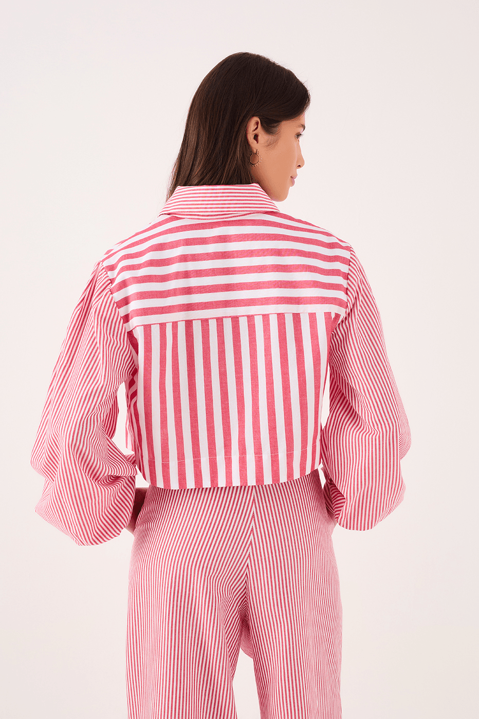 Cropped Striped Shirt