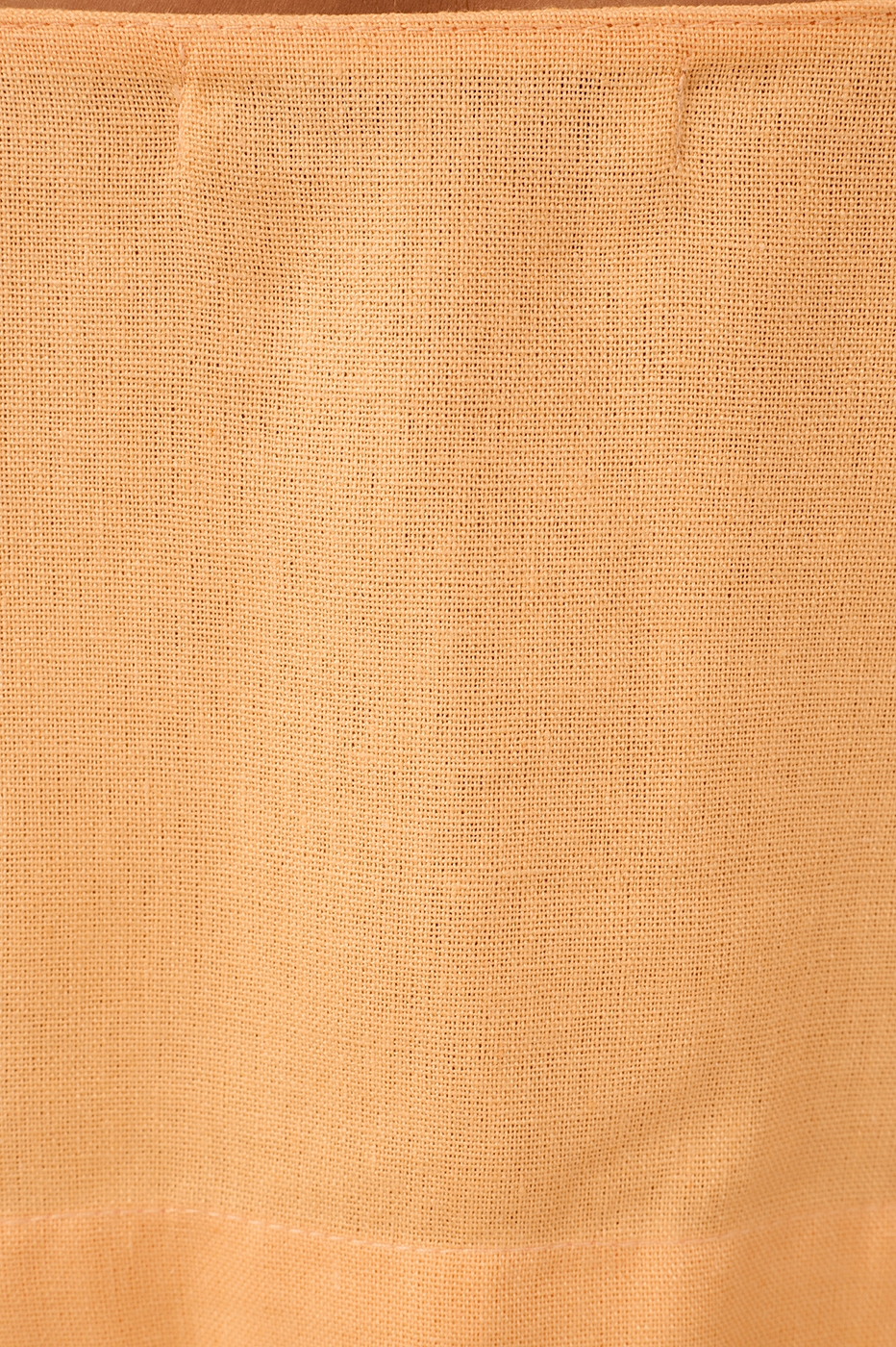 Orange Linen Bust Dart Blouse