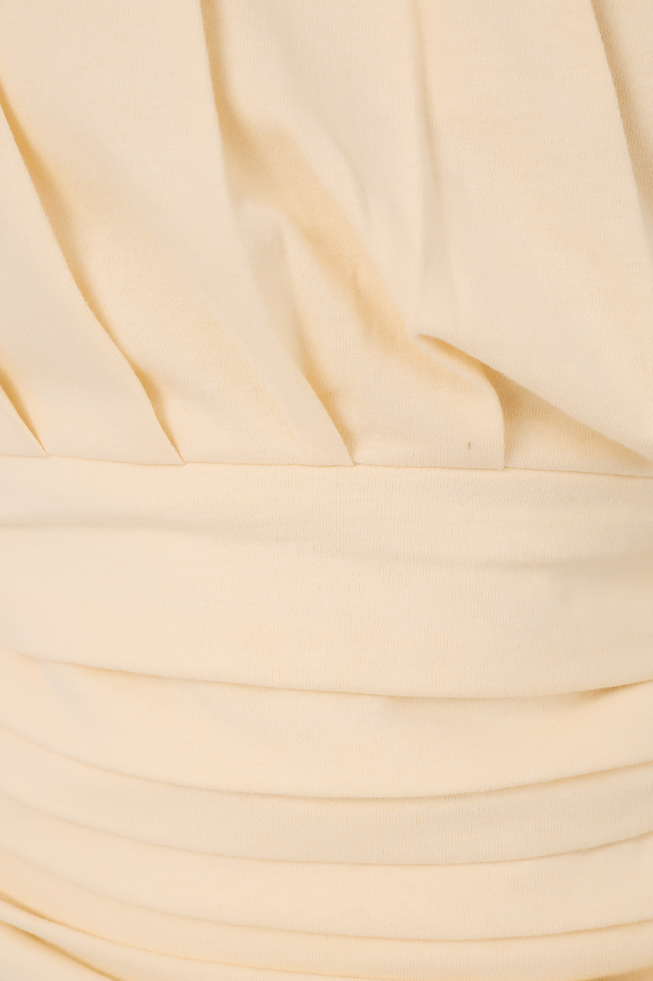 Beige One-Shoulder Blouse
