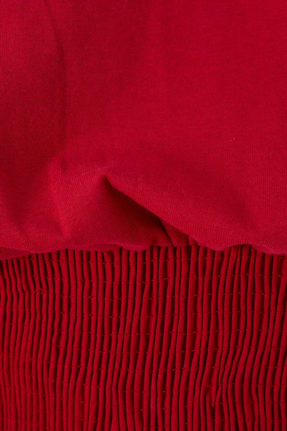 Red Encanto Waist Smocked T-Shirt