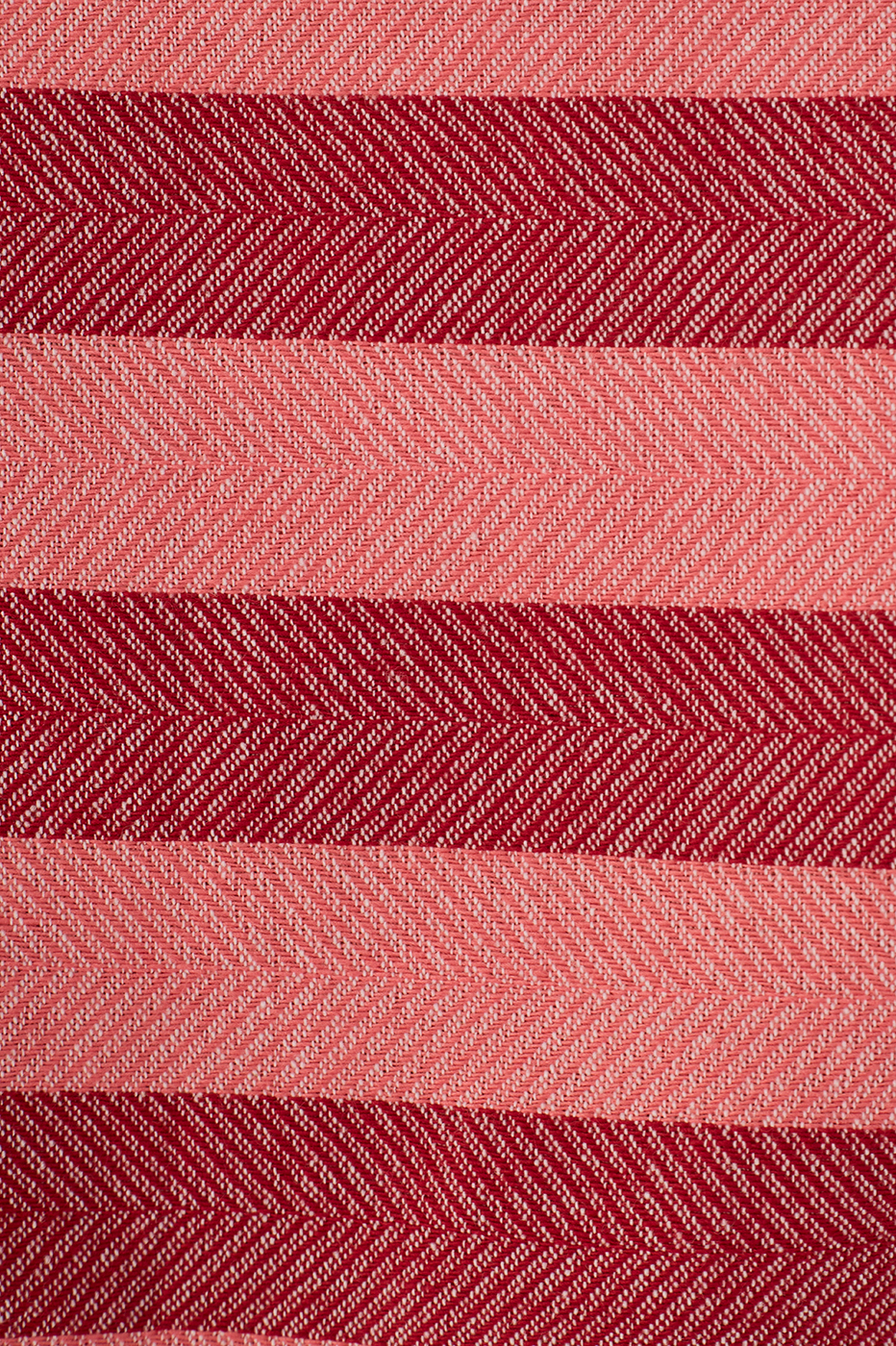 Pink Bromelia Buttoned Back Ties Rickrack Trim Blouse