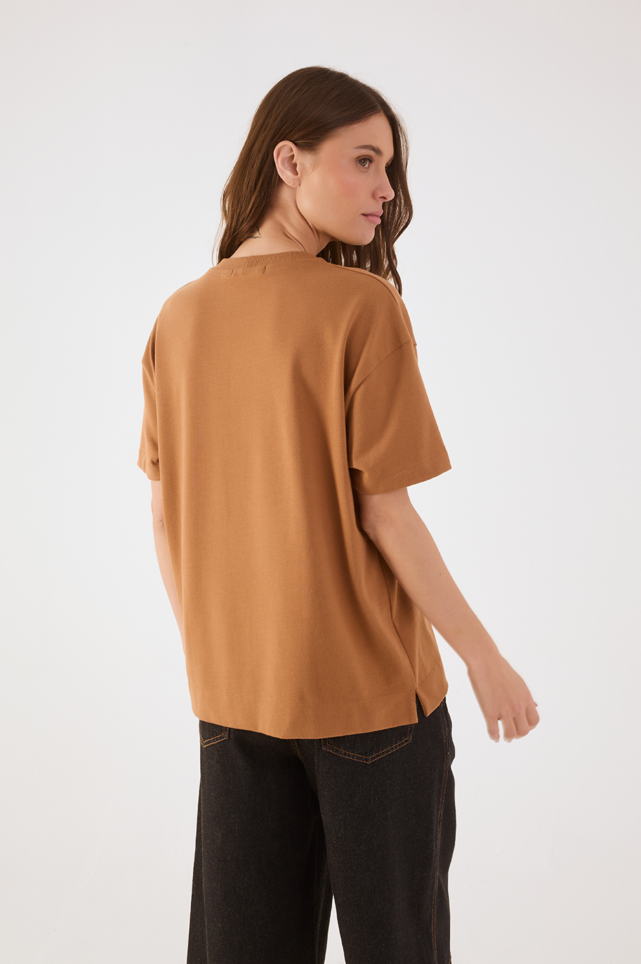 Beige Leme Crew Neck 3-in-1 Band T-Shirt