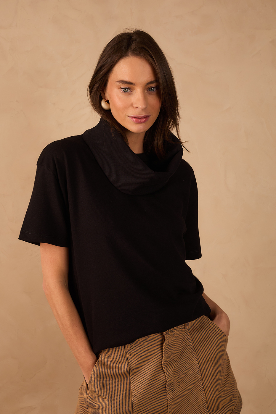 Black Crew Neck 3-in-1 Band T-Shirt