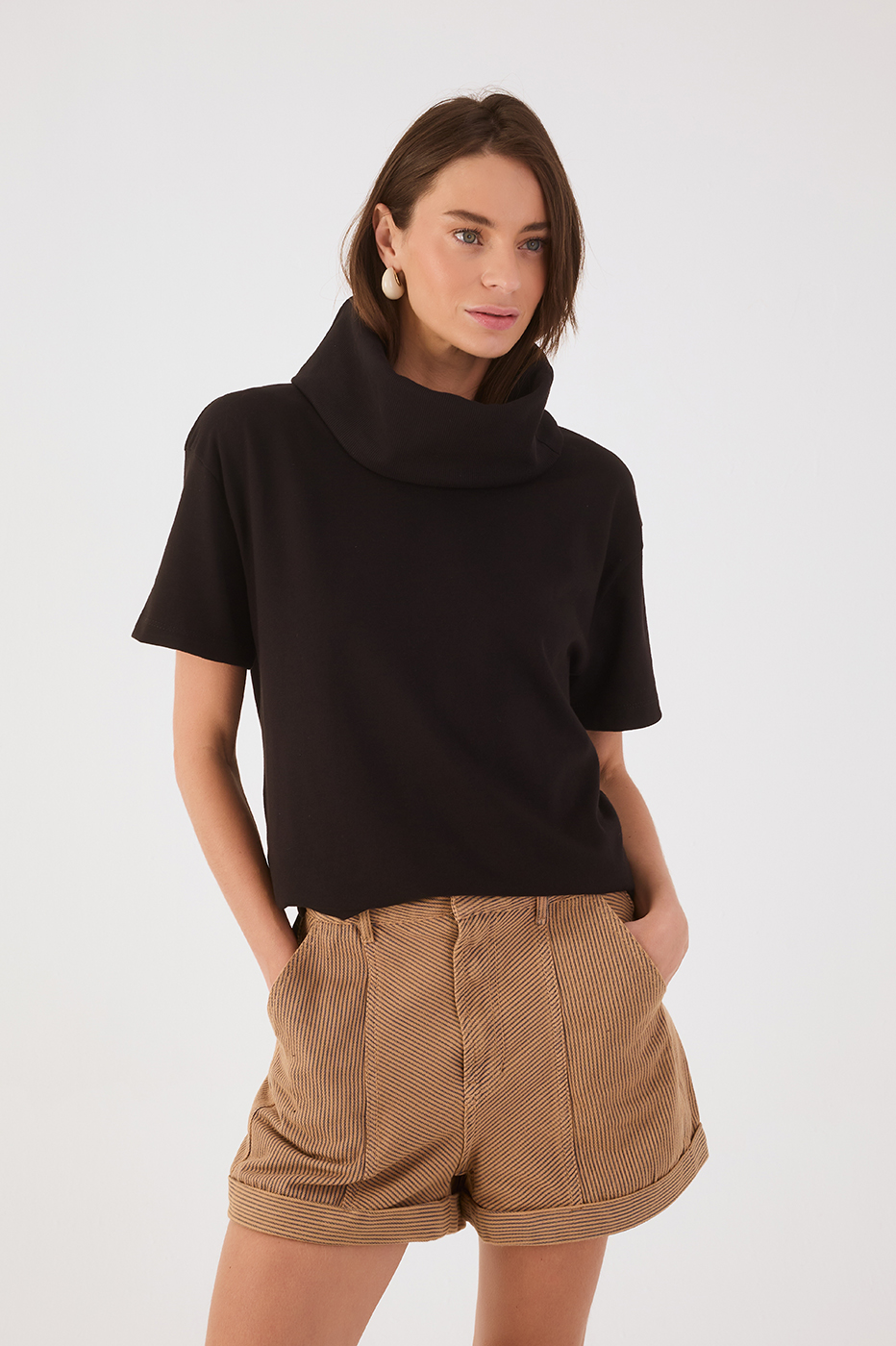 Black Crew Neck 3-in-1 Band T-Shirt