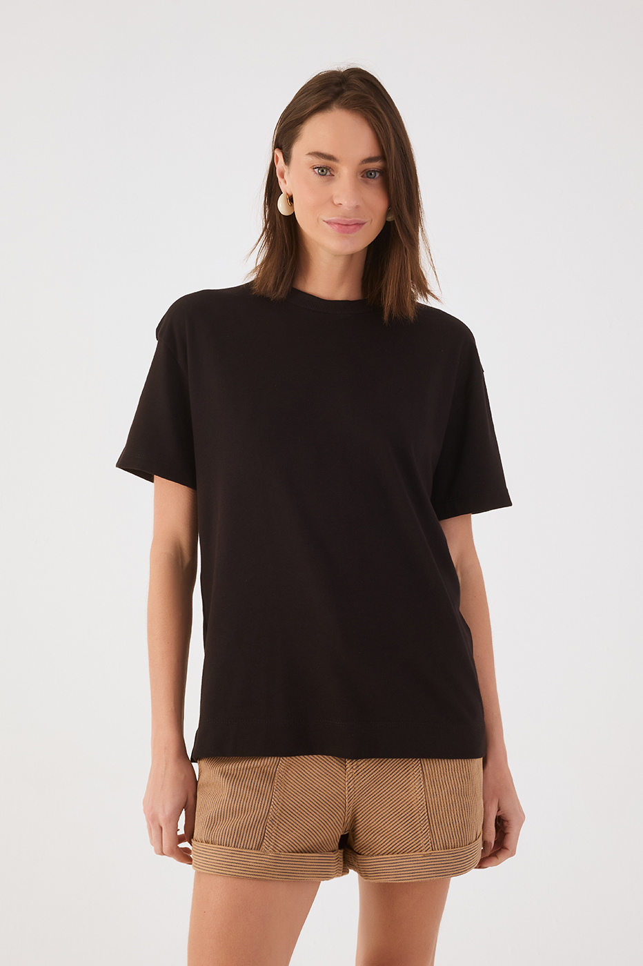 Black Crew Neck 3-in-1 Band T-Shirt