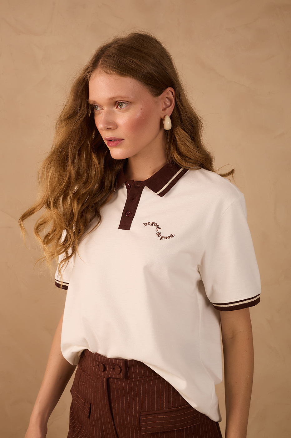 Off-White Be Good Embroidered Polo Shirt