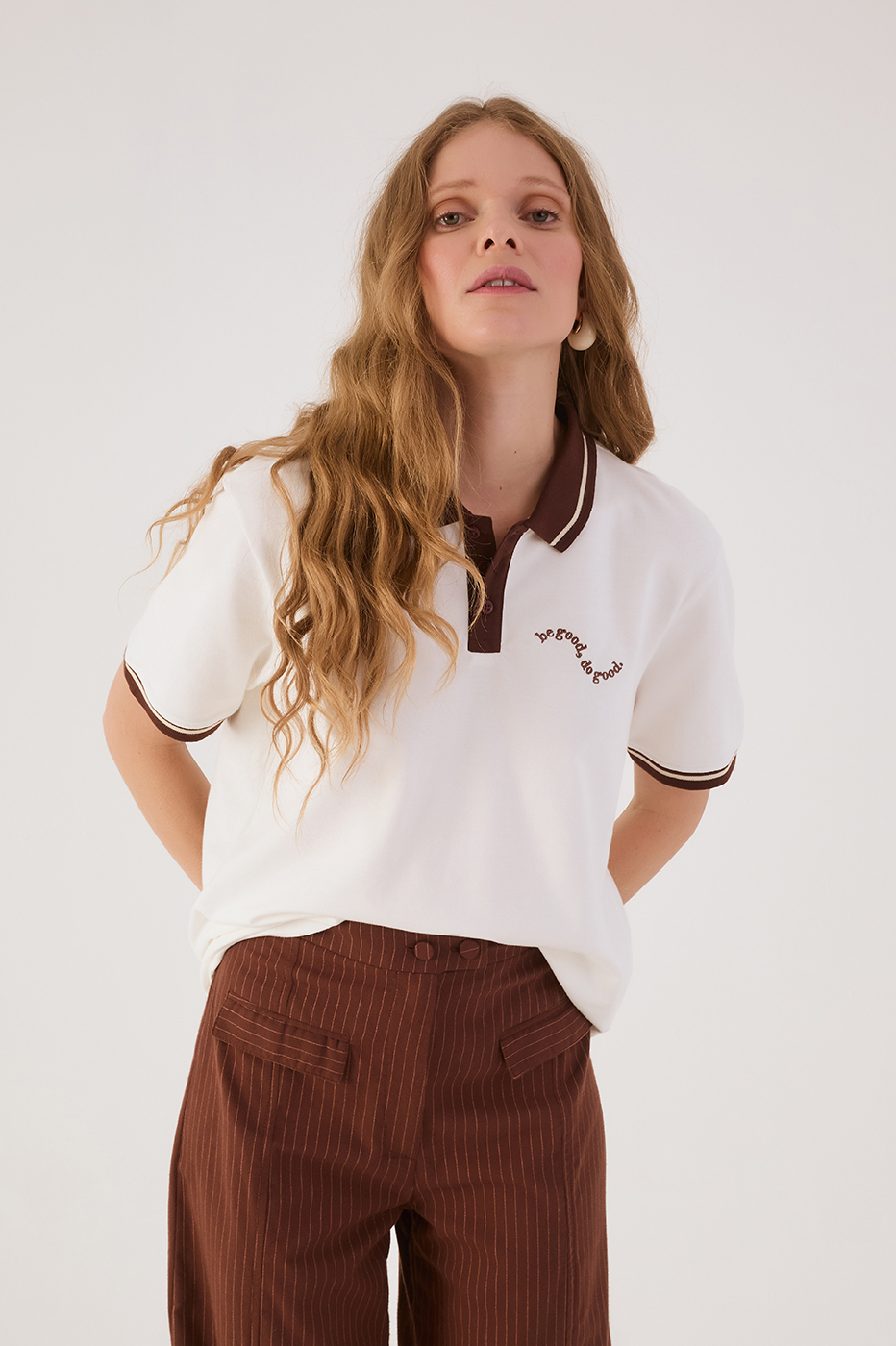 Off-White Be Good Embroidered Polo Shirt